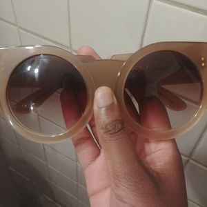 Wildfox Granny Nude Oversized Sunglasses
